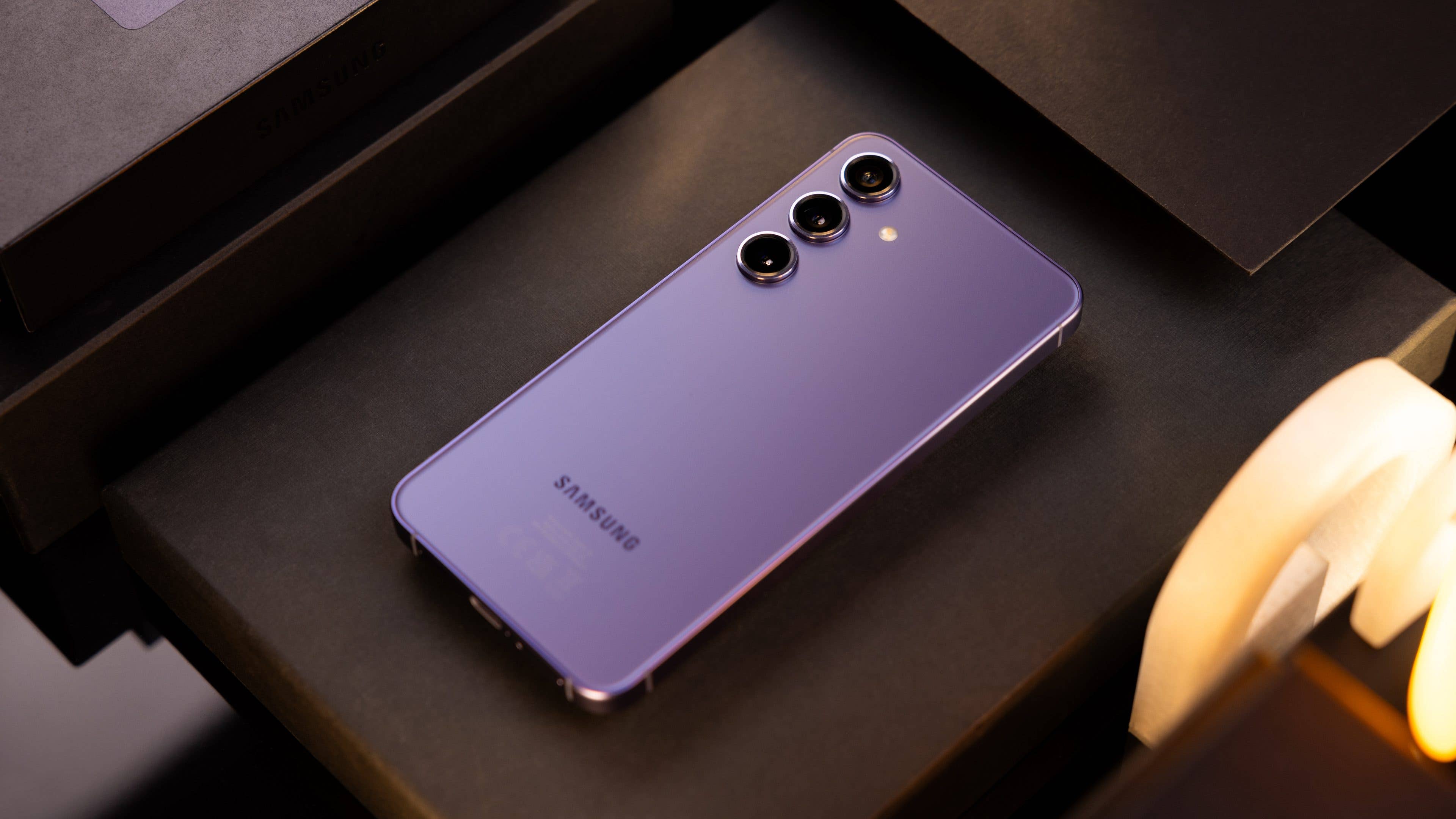 Samsung Galaxy S24 viewed from the back