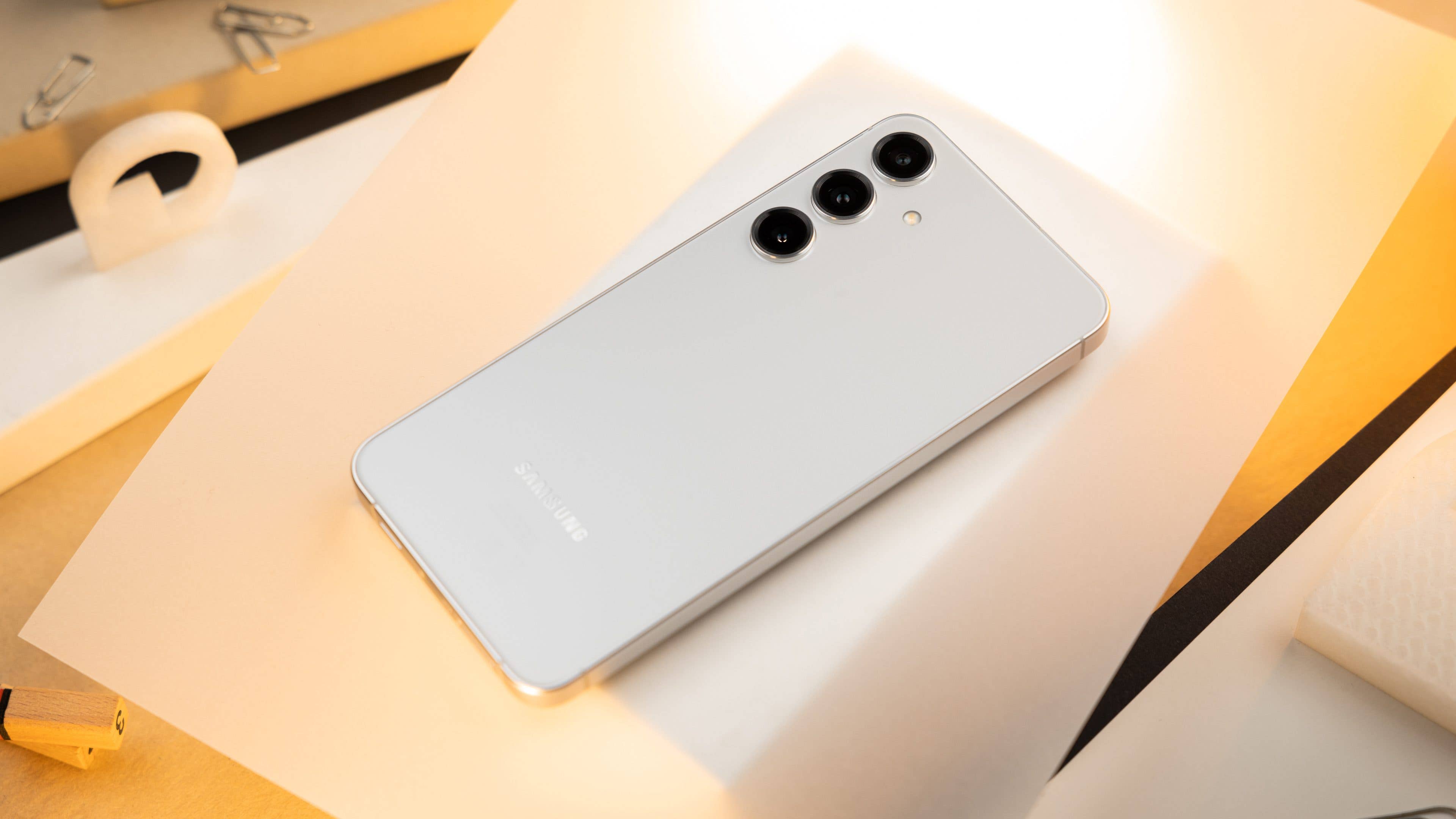 Galaxy S24+ viewed from the back Galaxy S24+ viewed from the back