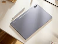 Samsung Galaxy Tab S10+ with stylus on a desk.