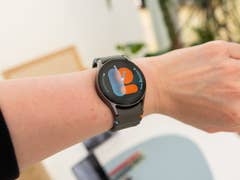 A person wearing the Samsung Watch 7