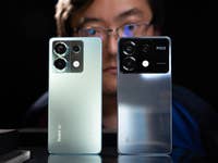 Poco X6 (right) next to its twin model from Xiaomi, the Redmi Note 13 Pro 5G (left)