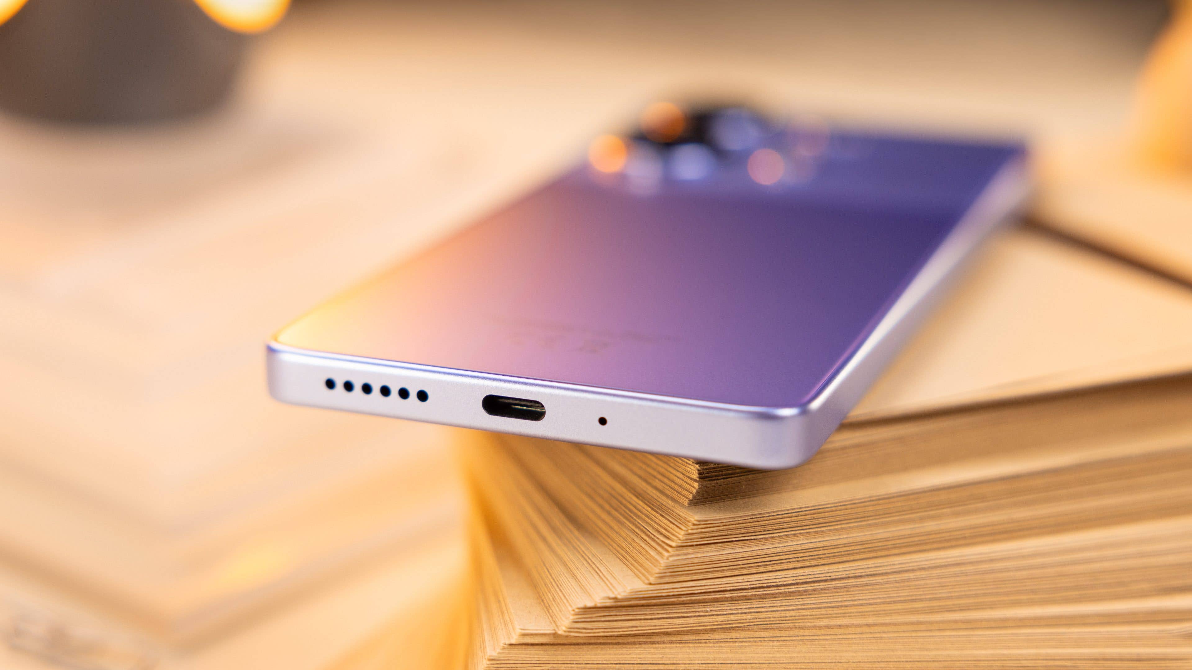 Redmi Note 13 Pro 4G bottom side showing the USB-C port and speaker grille