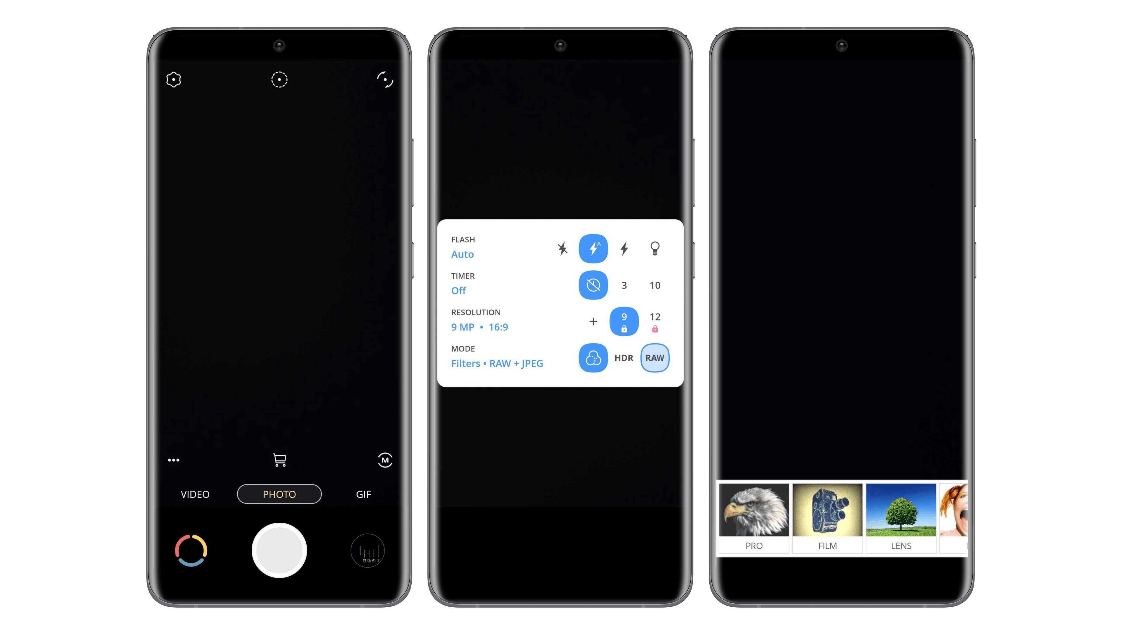 Screenshots of the Pixtica app user interface Screenshots of the Pixtica app user interface