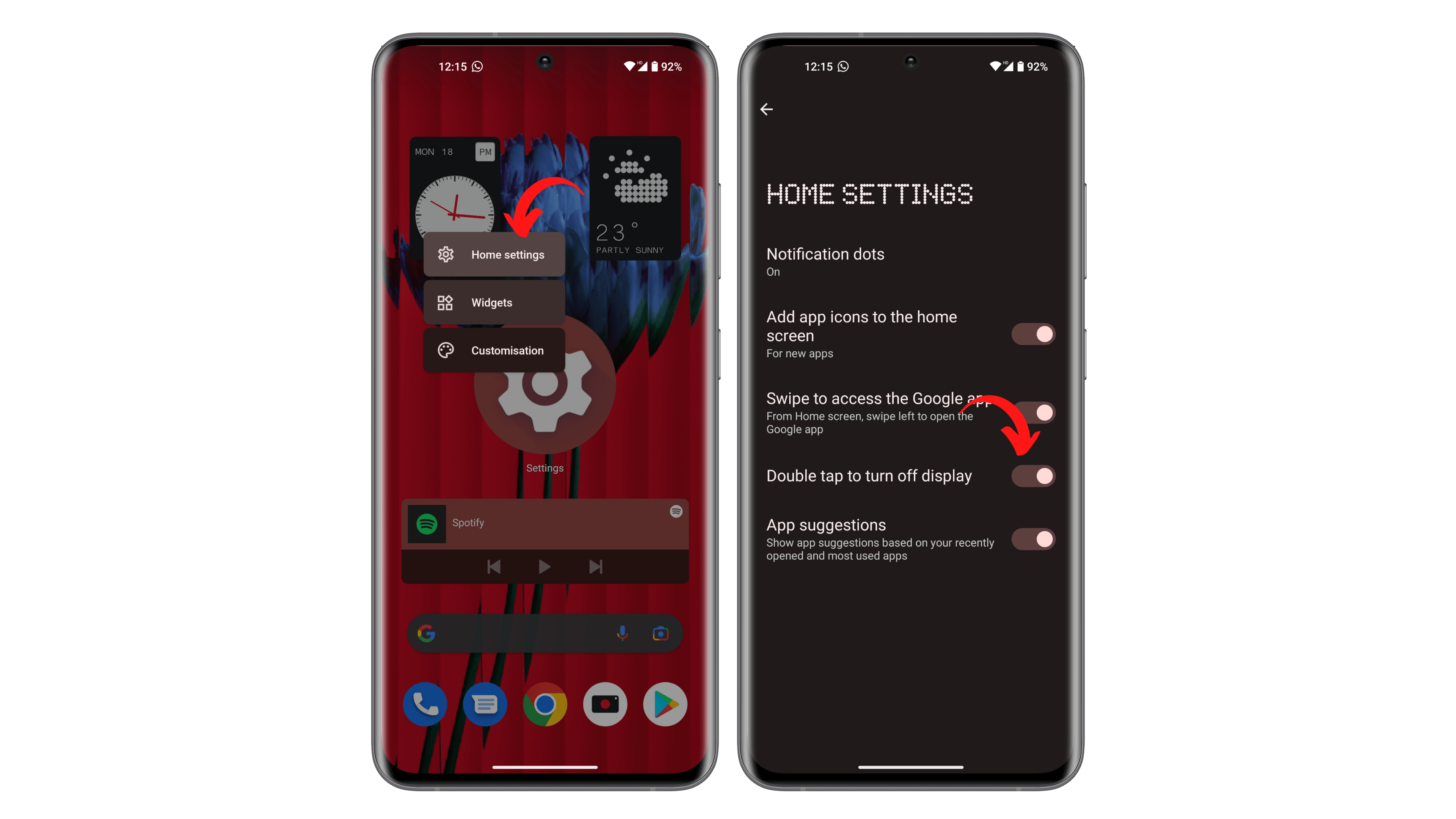 I discovered this feature in Nothing OS on my Nothing Phone (1) Screenshots Nothing OS double tap to turn off screen