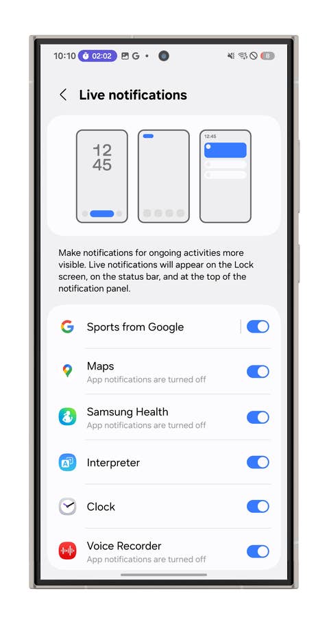 Screenshot der Samsung One UI 7