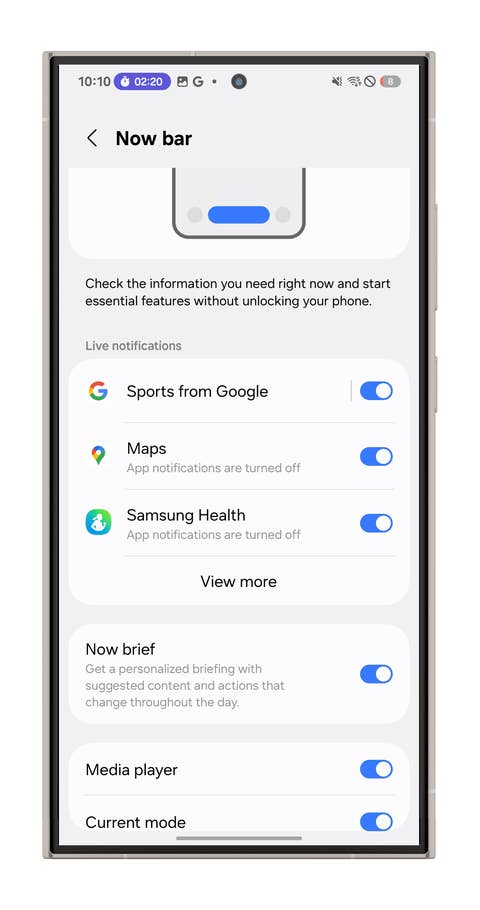 Screenshot der Samsung One UI 7