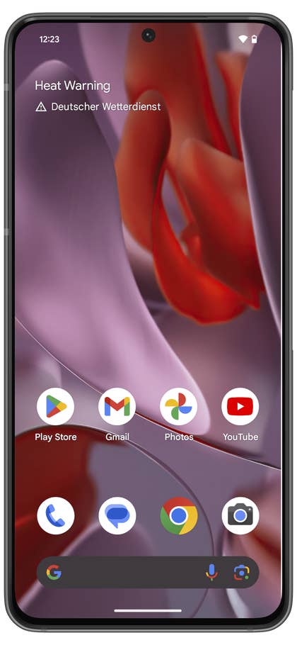 Screenshot from the Google Pixel 9 Pro homescreen