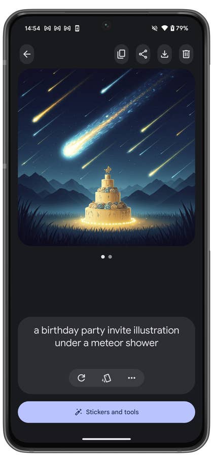 Screenshot from the Google Pixel 9 Pro Pixel Studio app