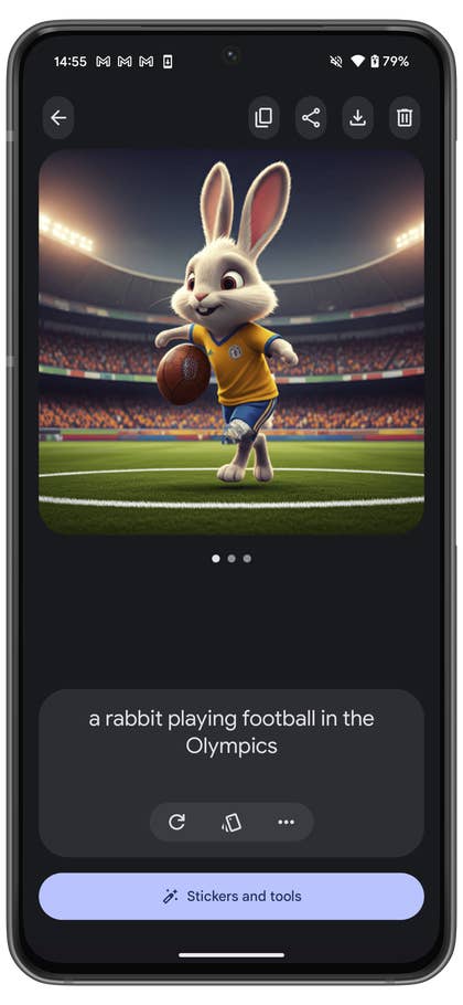 Screenshot from the Google Pixel 9 Pro Pixel Studio app