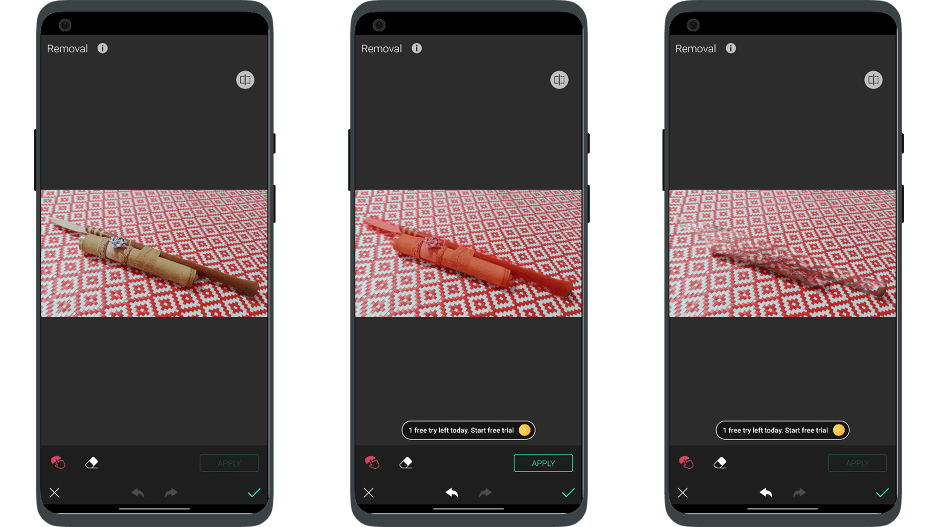 Screenshots of the app YouCam Perfect - Photo Editor user interface