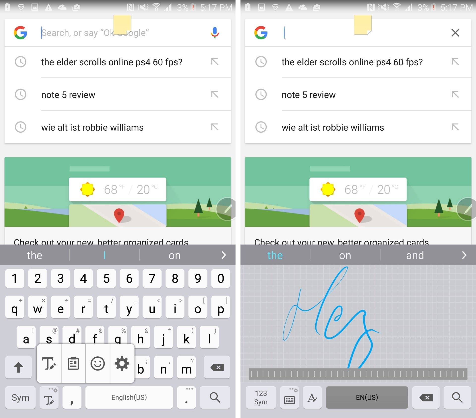 note 5 s pen keyboard