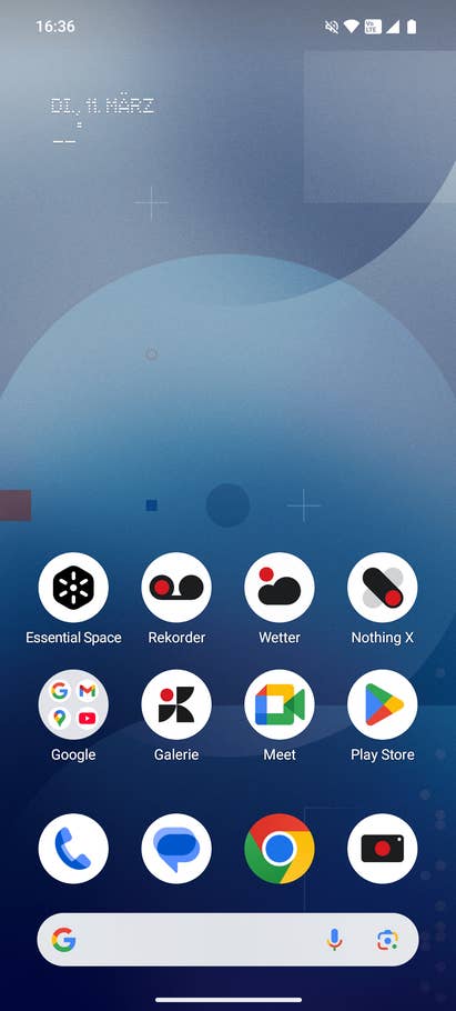 Nothing Phone 3(a) homescreen