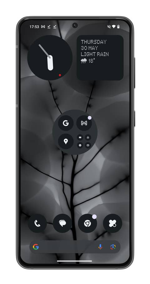 Nothing OS 2.5 screenshot showing how to change app folders on your home screen.