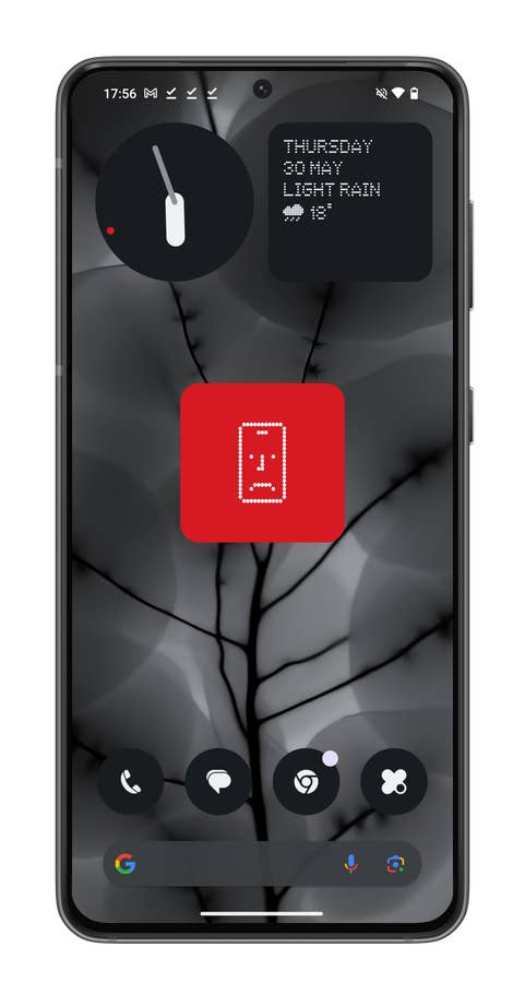 Nothing OS 2.5 screenshot showing how to monitor your screen time with a widget.