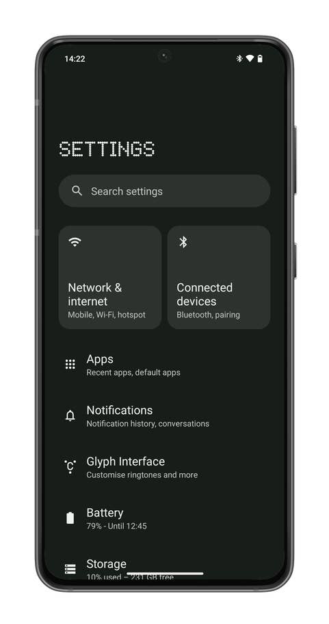 Nothing Phone (2a) Plus screenshot