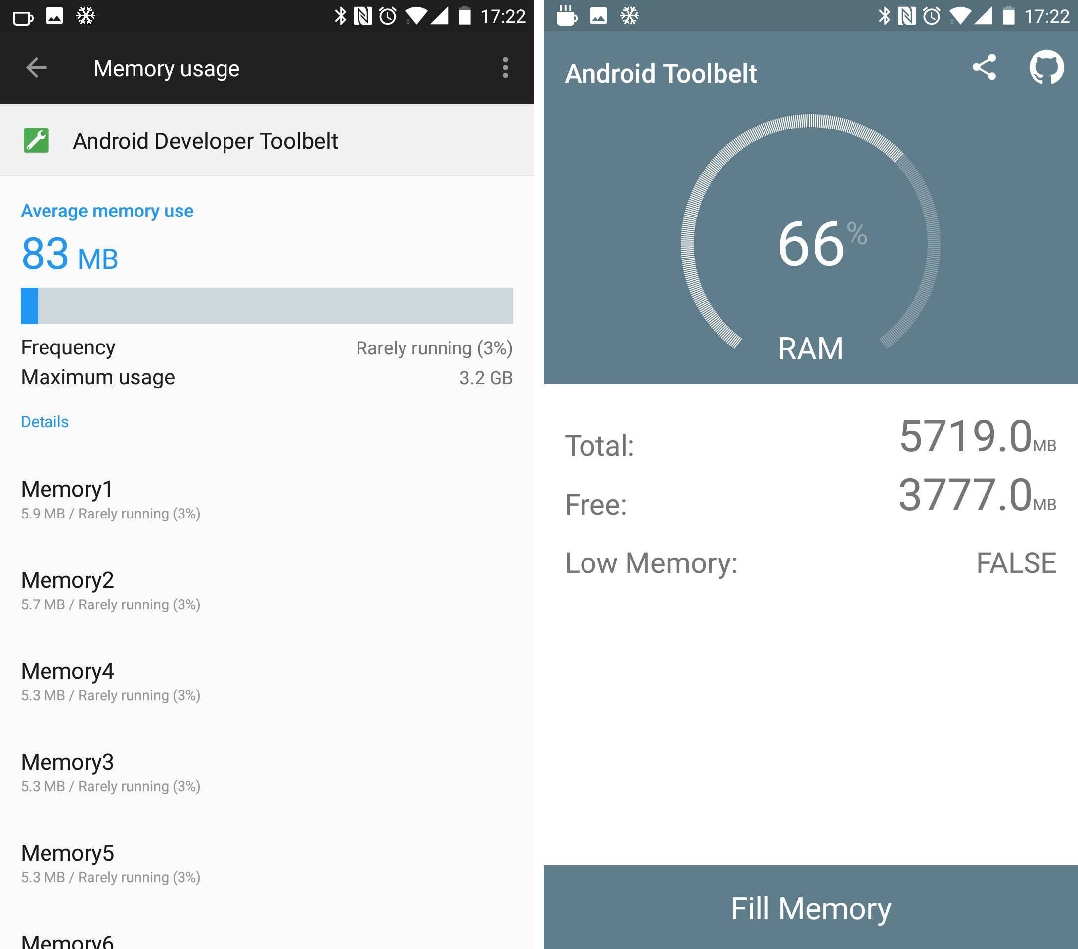 oneplus 5 fill ram 2
