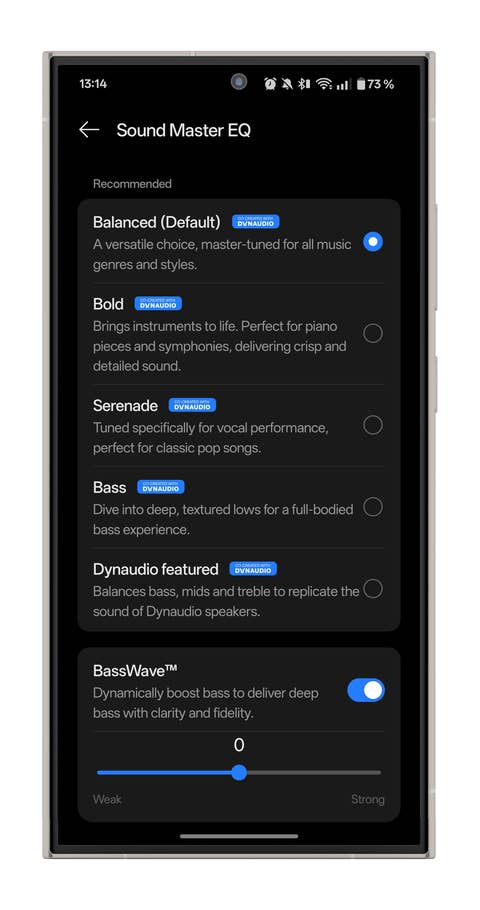 The Spatial Audio settings of the HeyMelody app with a 3D avatar.