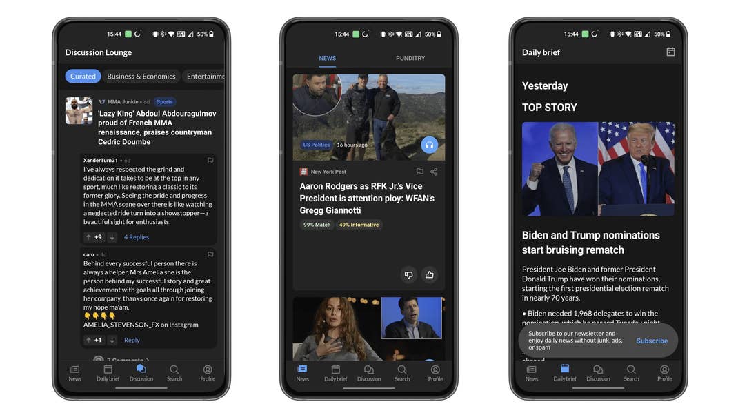 Top 5 apps - Otherweb screenshots