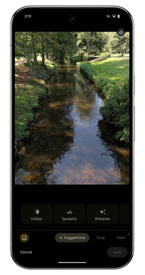Screenshot of the Google Gemini Nano interface on the Google Pixel 9 Pro XL.