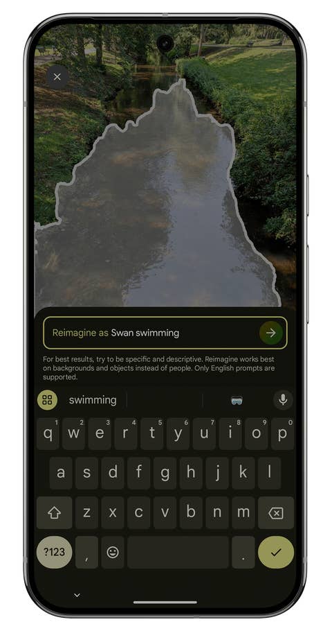Screenshot of the Google Gemini Nano interface on the Google Pixel 9 Pro XL.