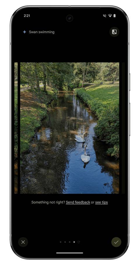 Screenshot of the Google Gemini Nano interface on the Google Pixel 9 Pro XL.