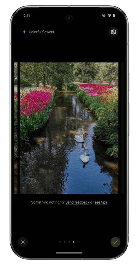 Screenshot of the Google Gemini Nano interface on the Google Pixel 9 Pro XL.