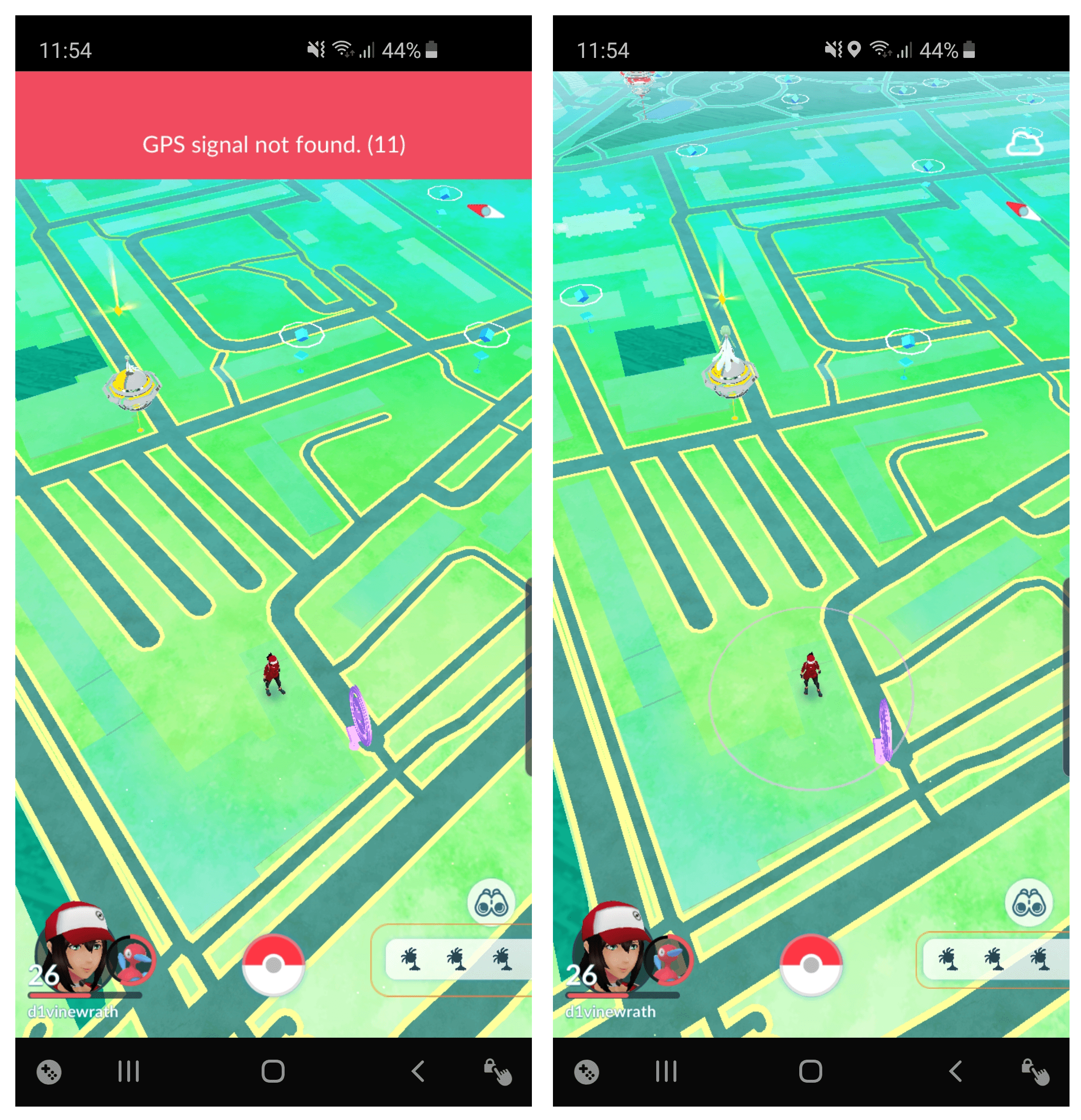 pokemon go gps signal