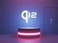 Qi2 hero image with transparent phone