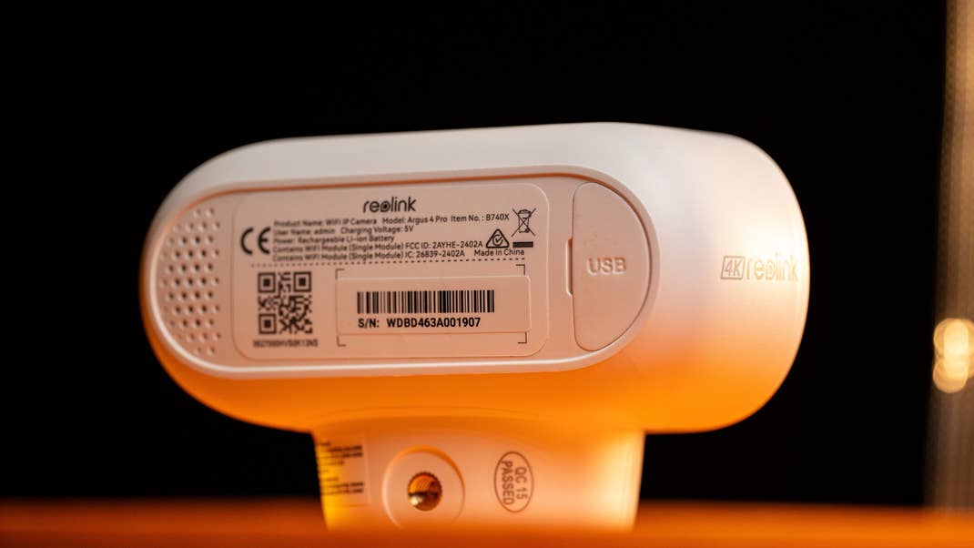 Rubber flaps helped the Argus 4 Pro achieve IP66 certification.