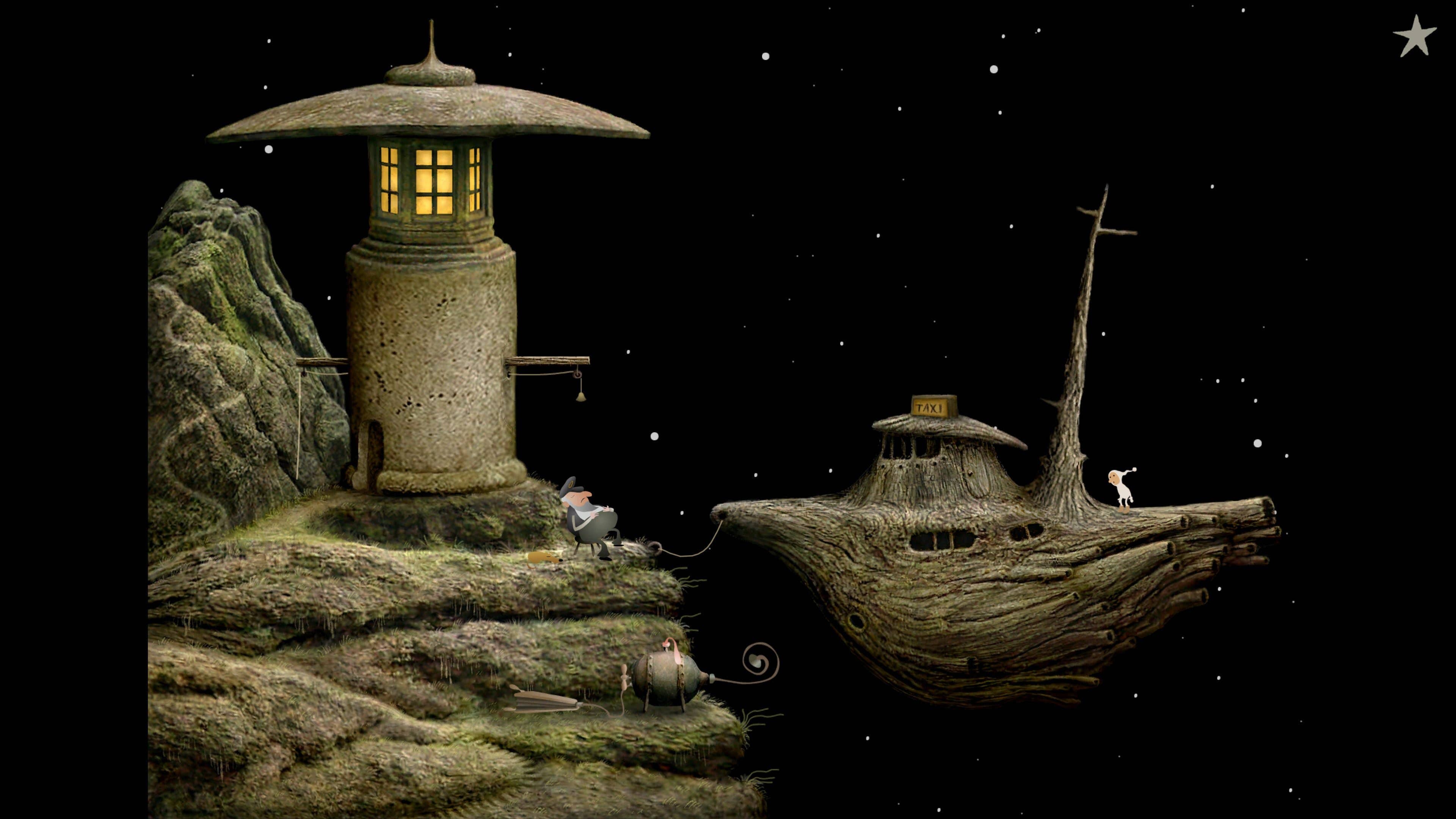 A screenshot of Samorost 2.