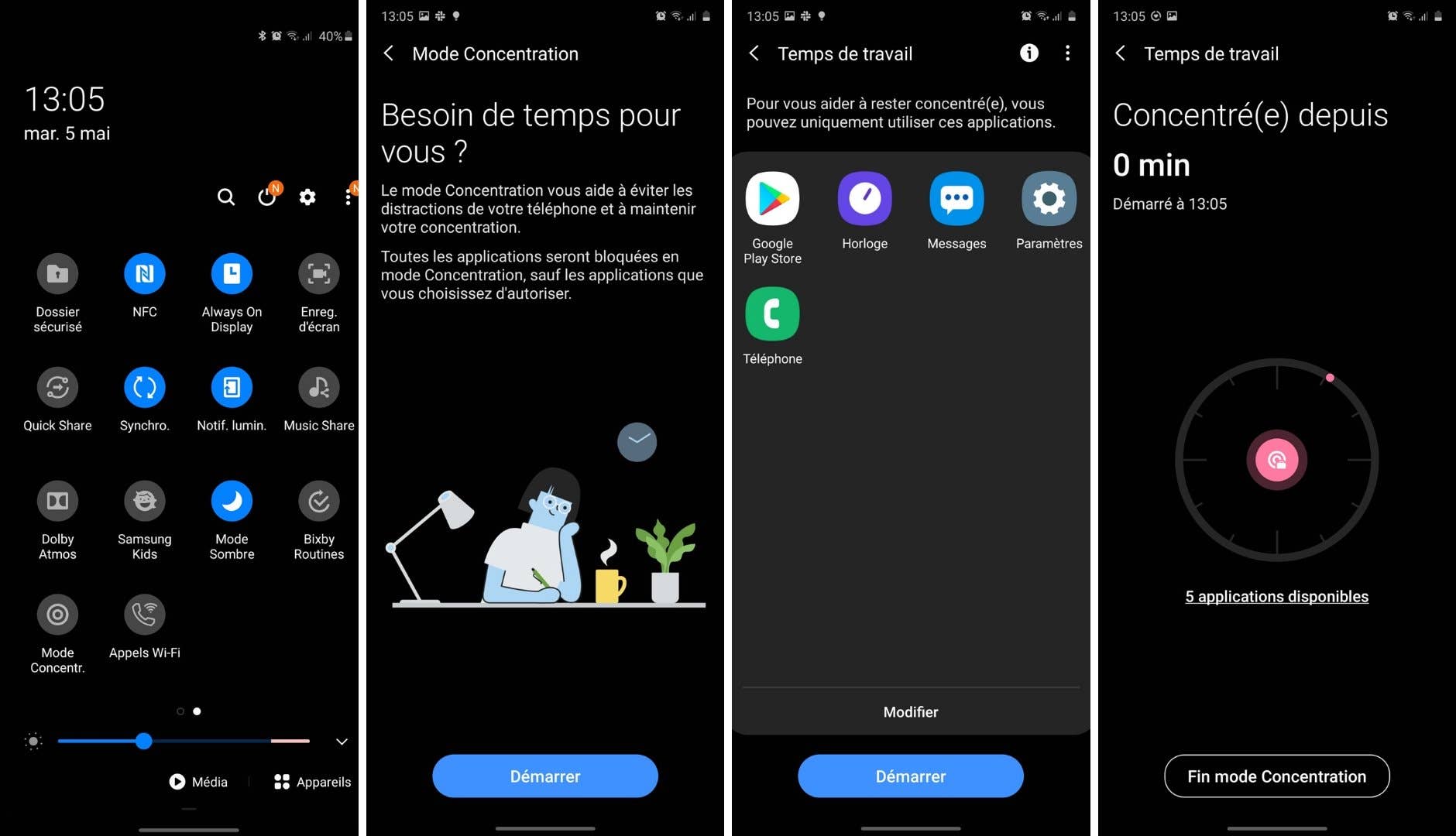 samsung galaxy s20 plus oneui2 mode concentration