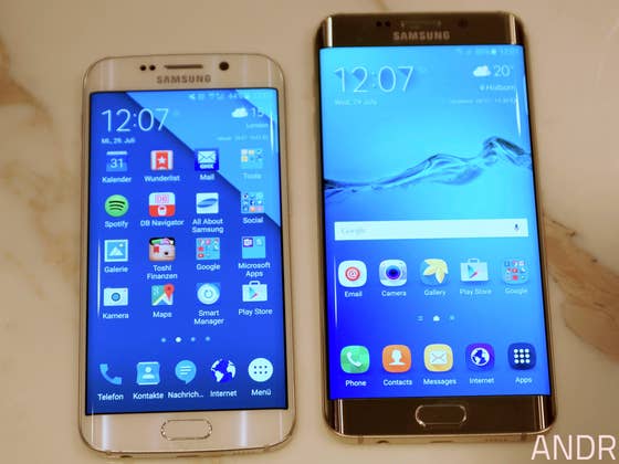 Samsung Galaxy S6 Edge vs S6 Edge+ comparison