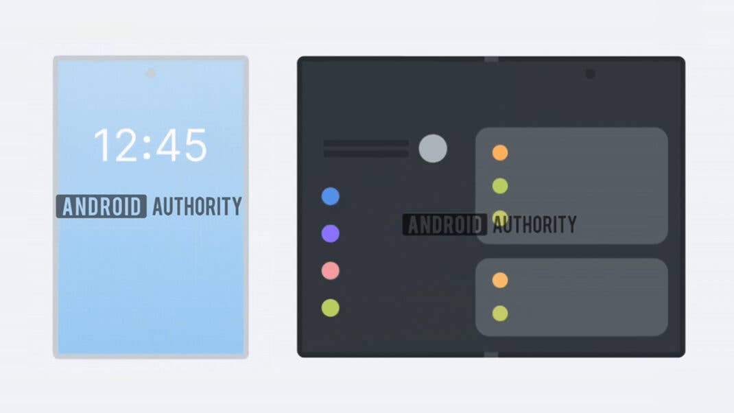 Samsung Galaxy Wide Fold smartphone folding