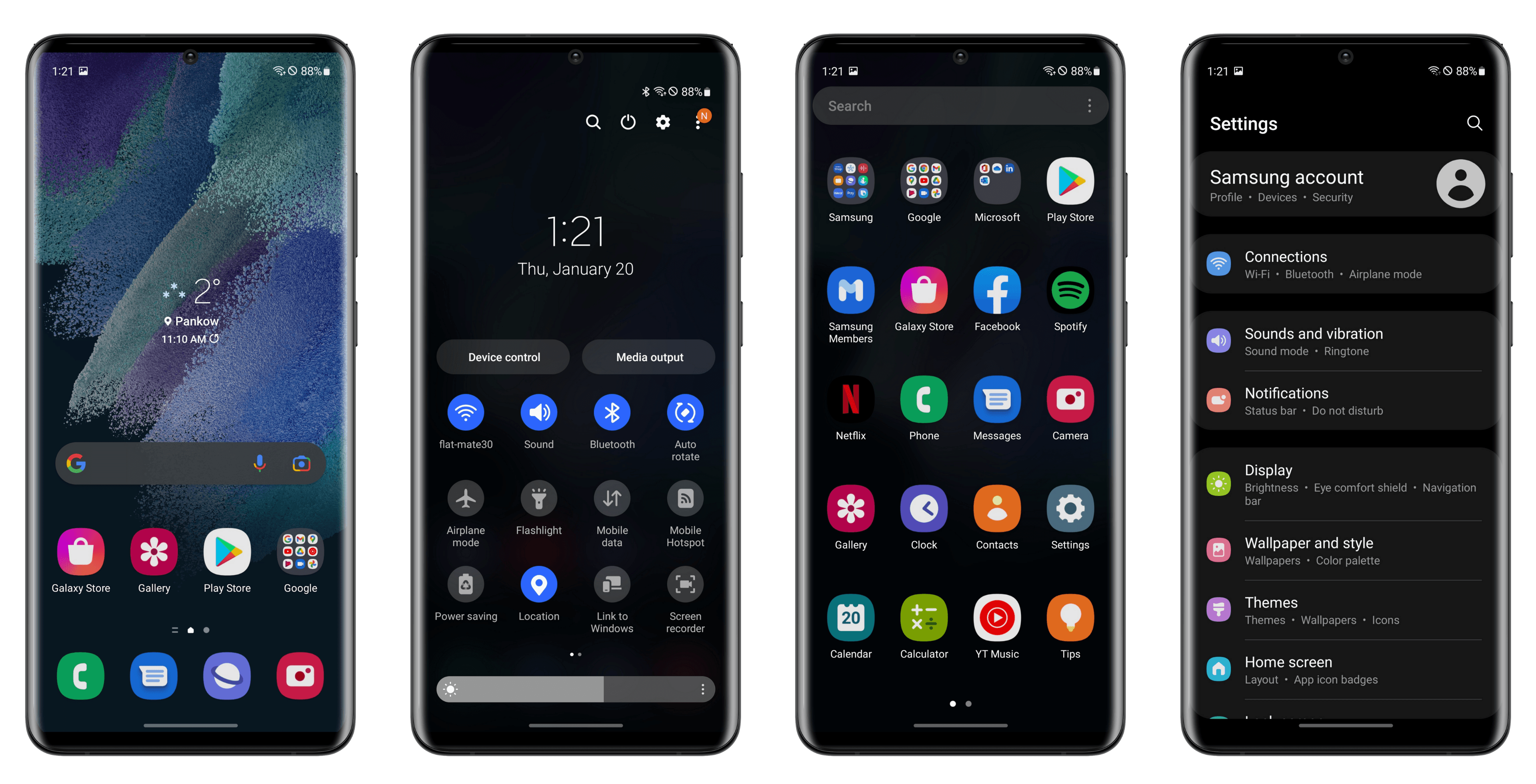 Samsung Galaxy S21 FE interface