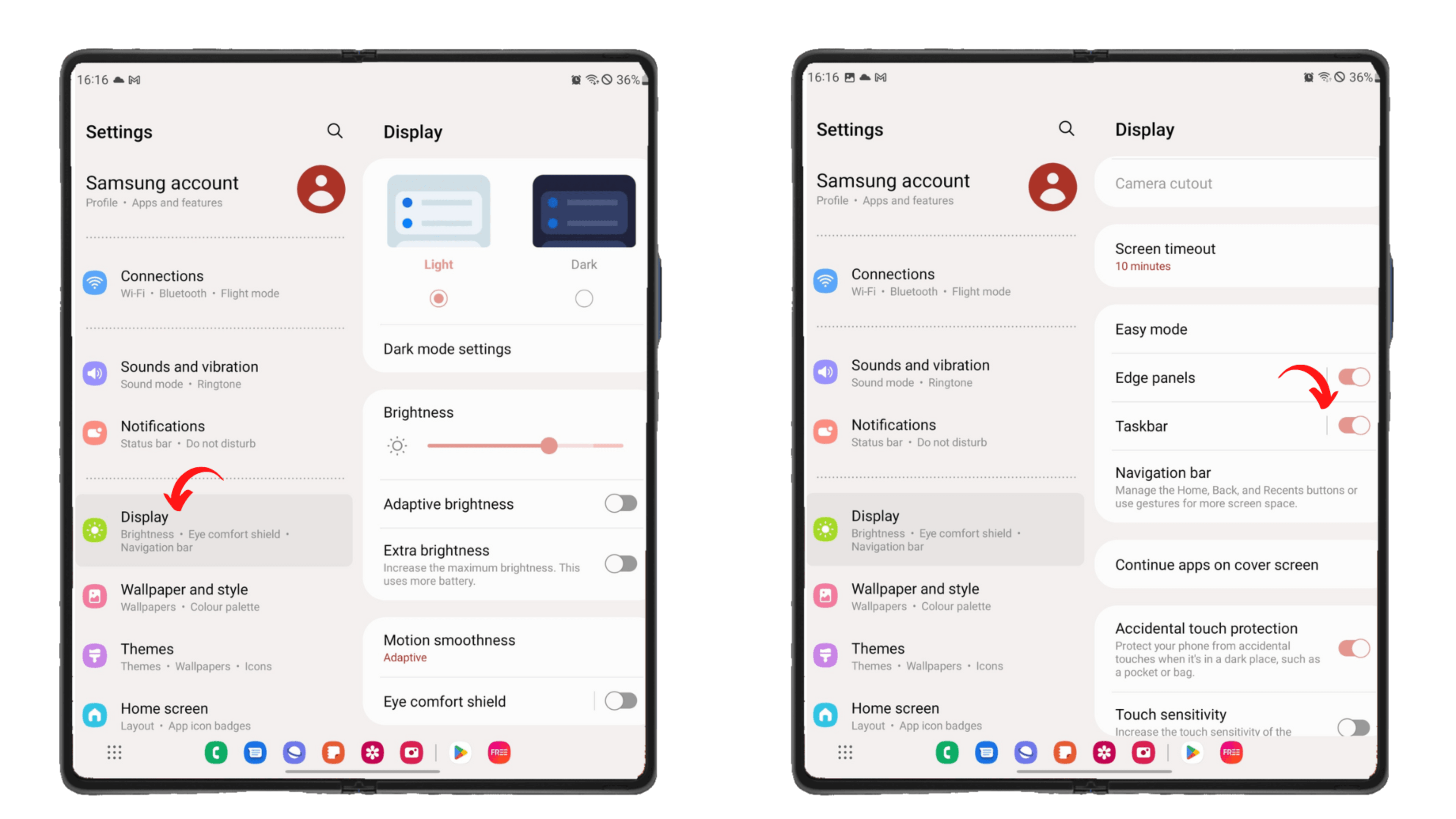 Voici comment activer la Barre des tâches sur votre Samsung Galaxy Z Fold 4 Activer Taskbar Samsung Galaxy Z Fold 4