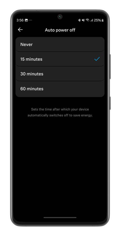 Smart Control app screencapture for the Sennheiser Accentum Plus Wireless headset