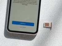 Apple iPhone with a nano SIM Card