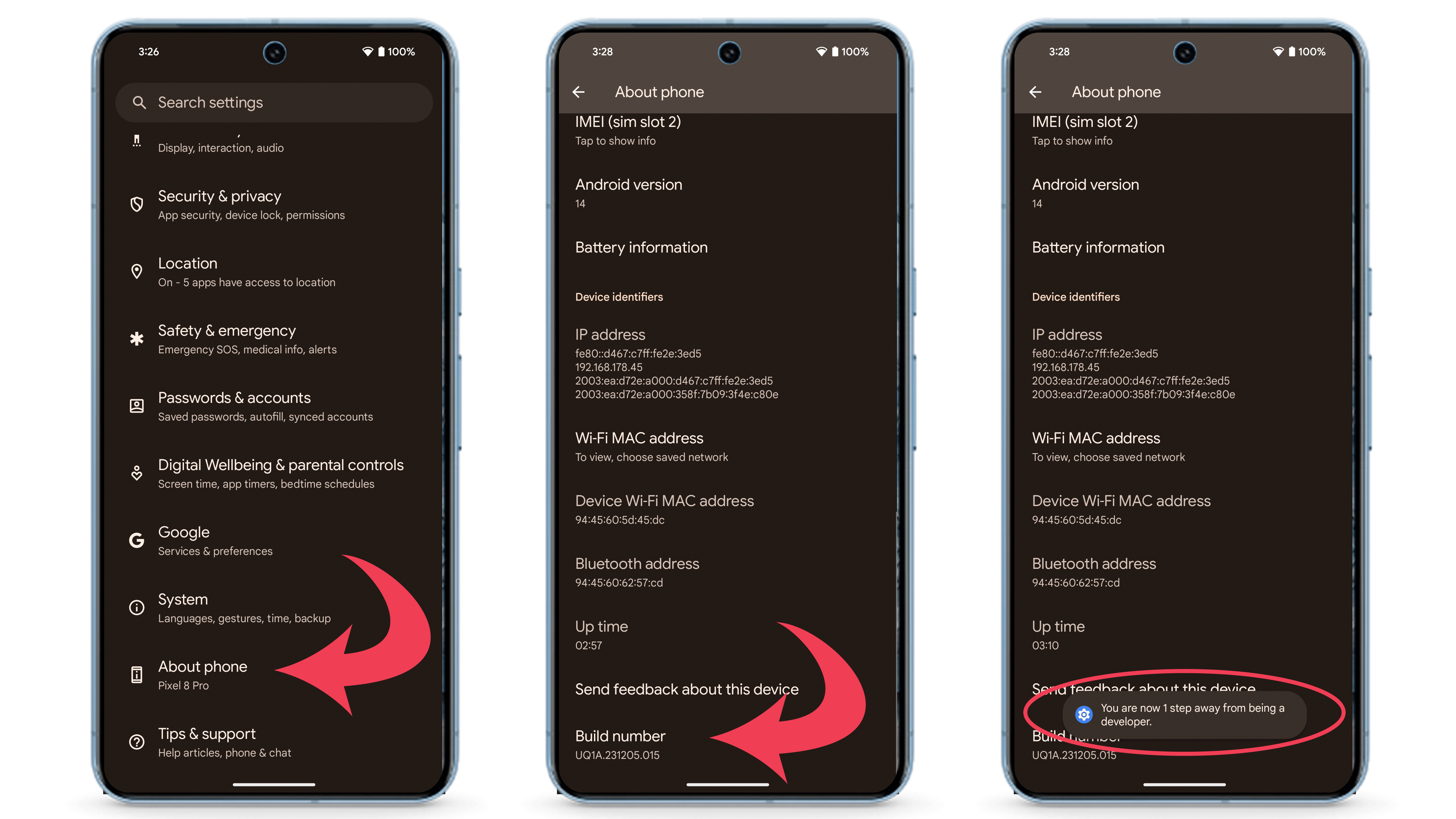 Here's how you can activate developer options in your Android device.