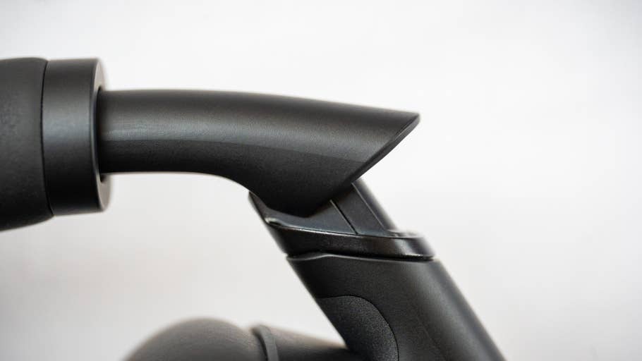 Close-up of part of the Sony WH-1000XM6 headphones.