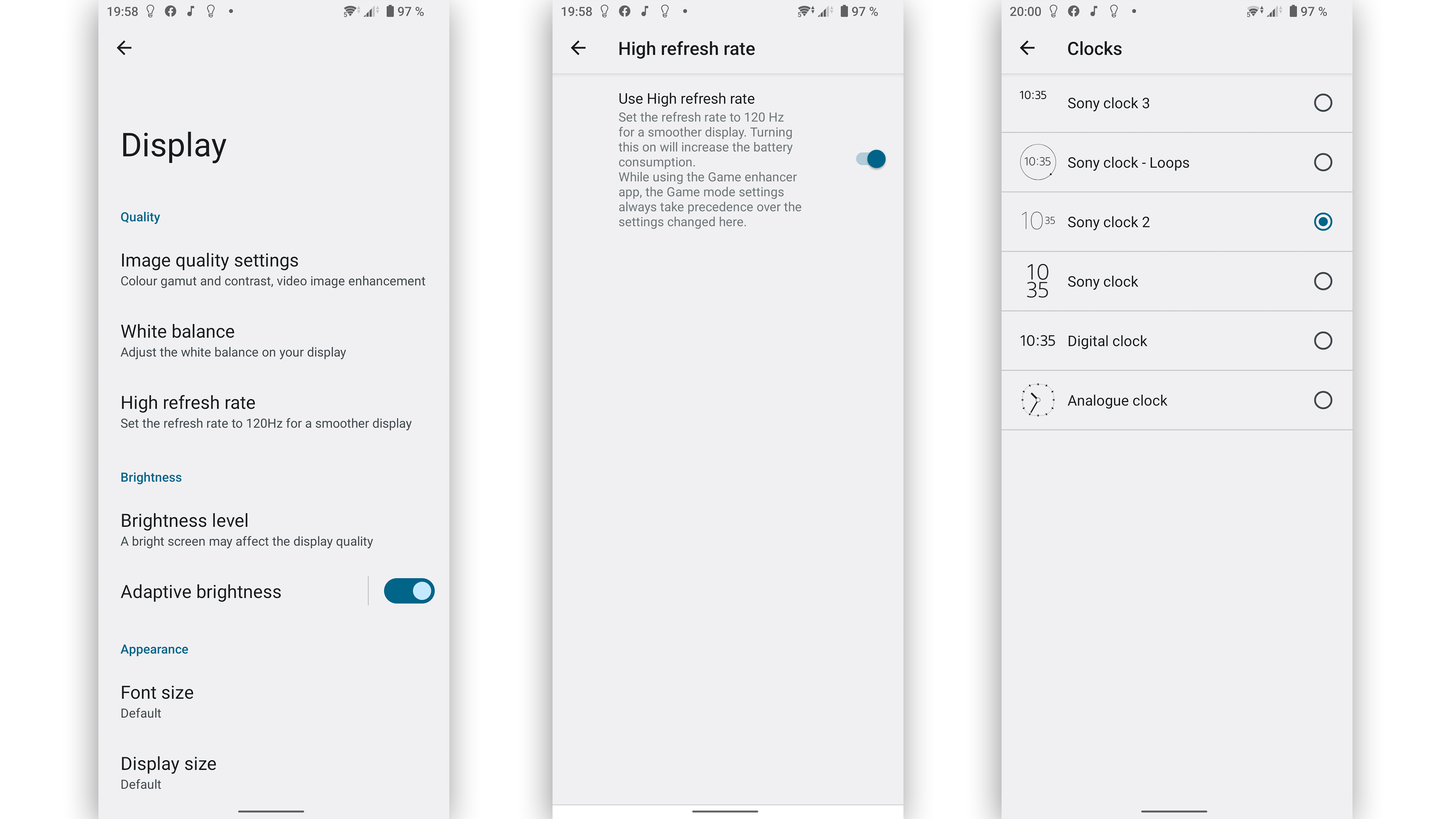 Screenshot des Sony Xperia 5 IV