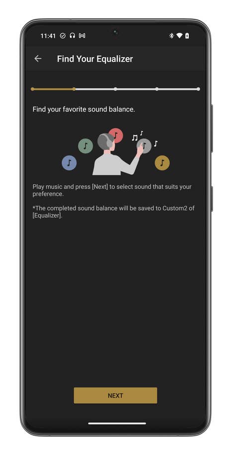 Sony Headphones Connect app screenshot