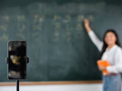 mobile phone used as a camera for an online class