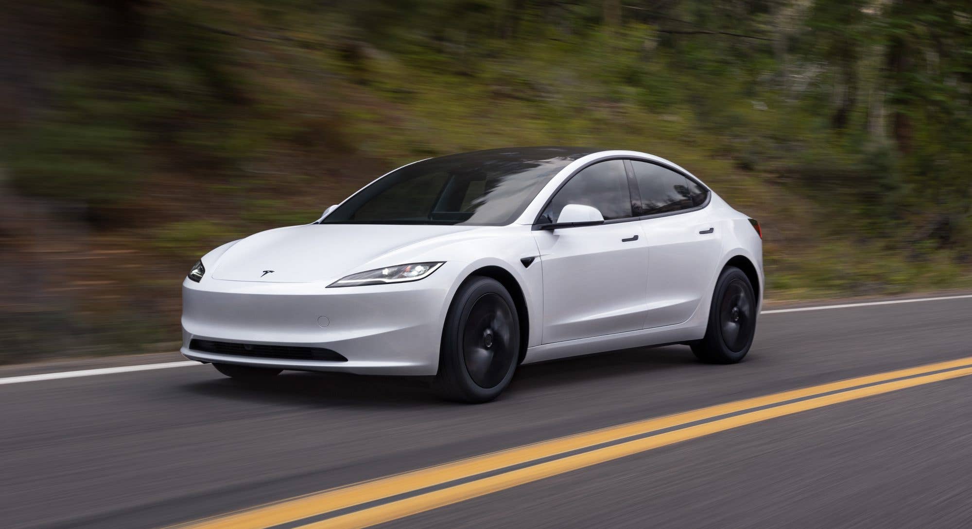 The Tesla Model 3 in the new standard version.