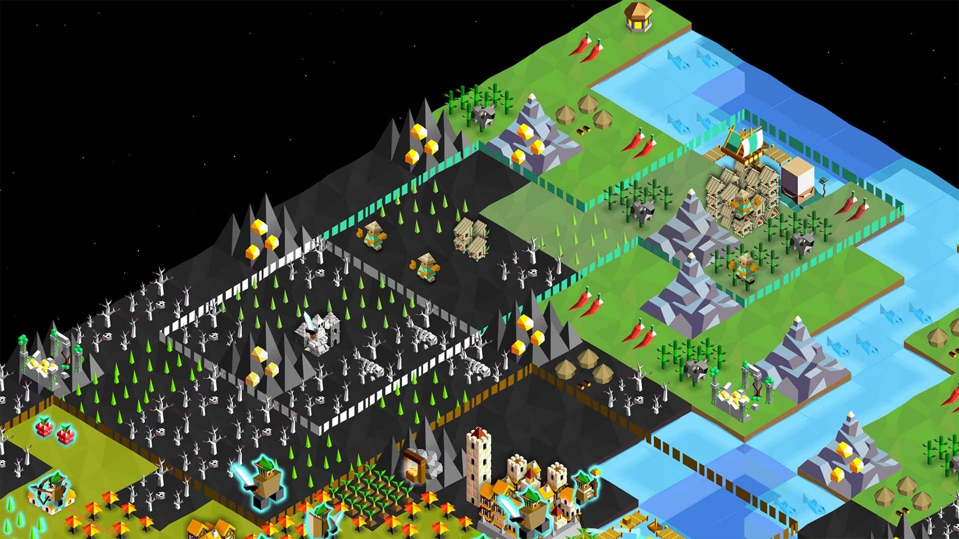 A screenshot of The Battle of Polytopia.