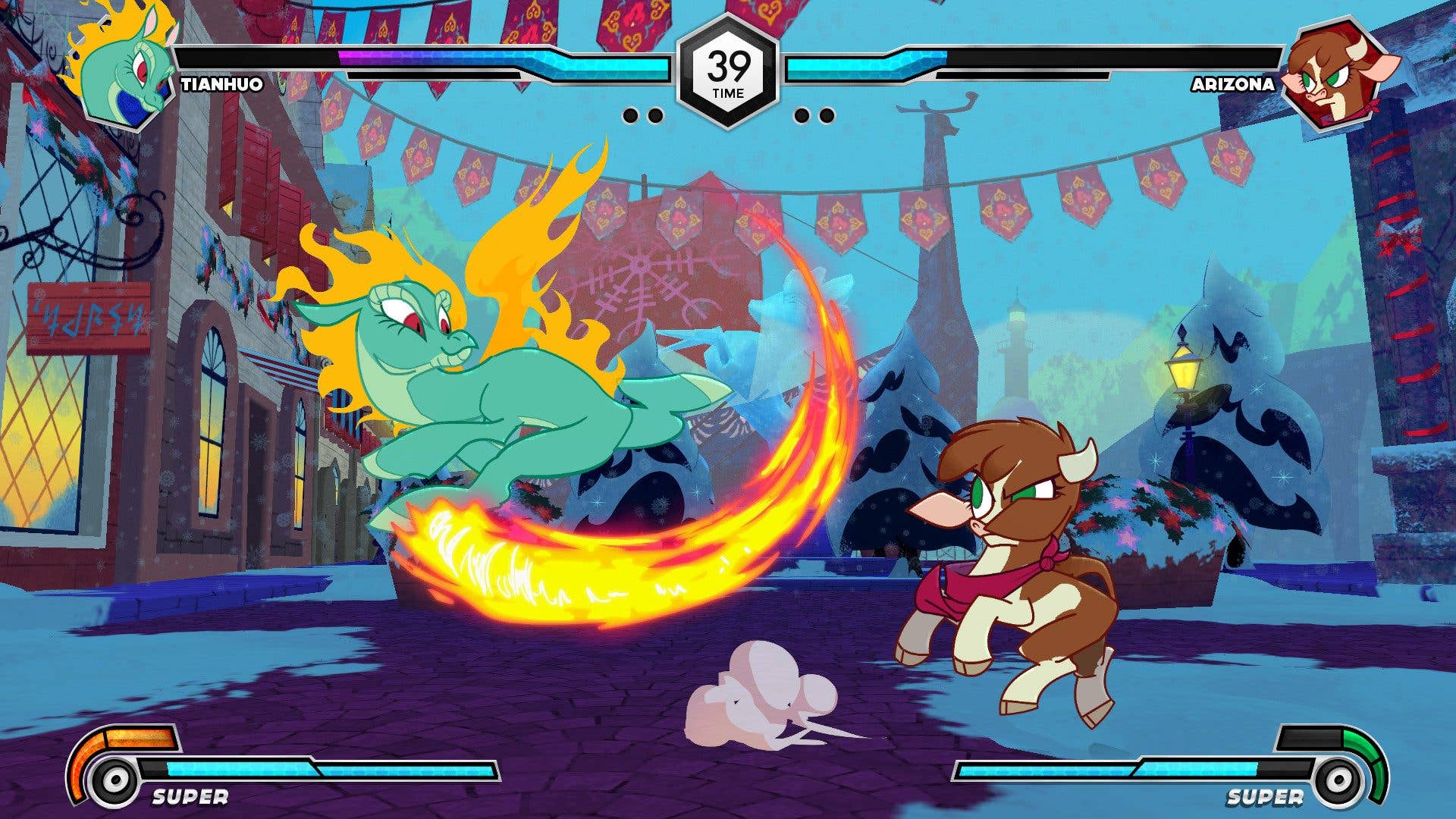 A screenshot of the game Them's Fightin' Herds.