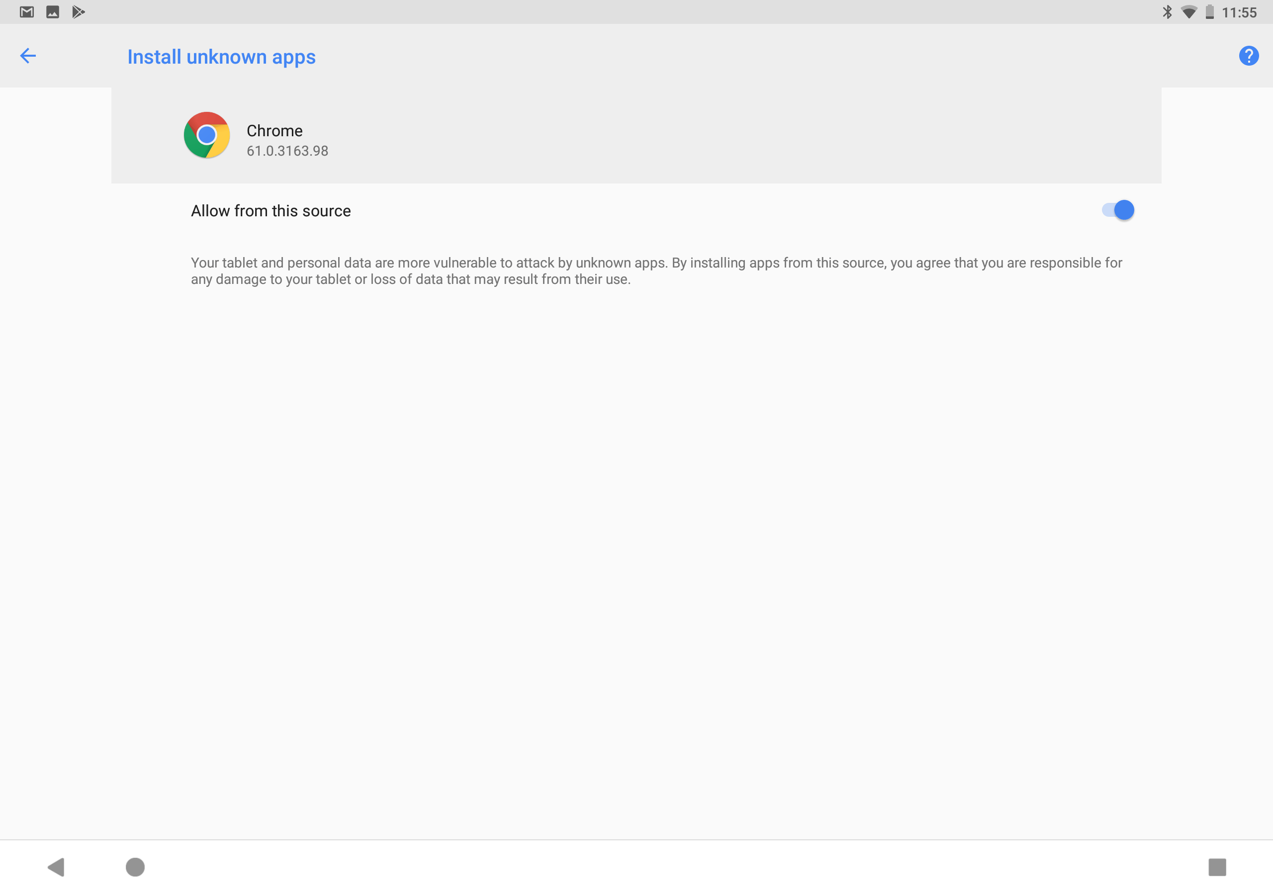 use whatsapp on tablet allow unknown sources
