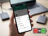 WhatsApp clearing storage save chats