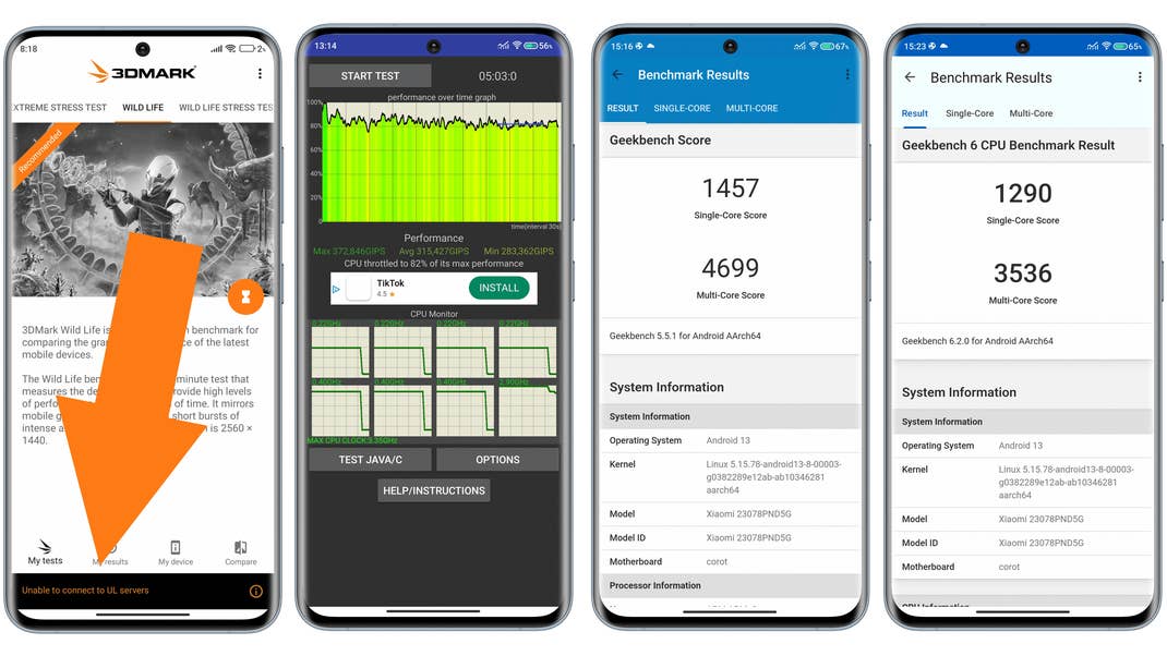 Xiaomi 13T Pro benchmark screenshots Xiaomi 13T Pro benchmark screenshots