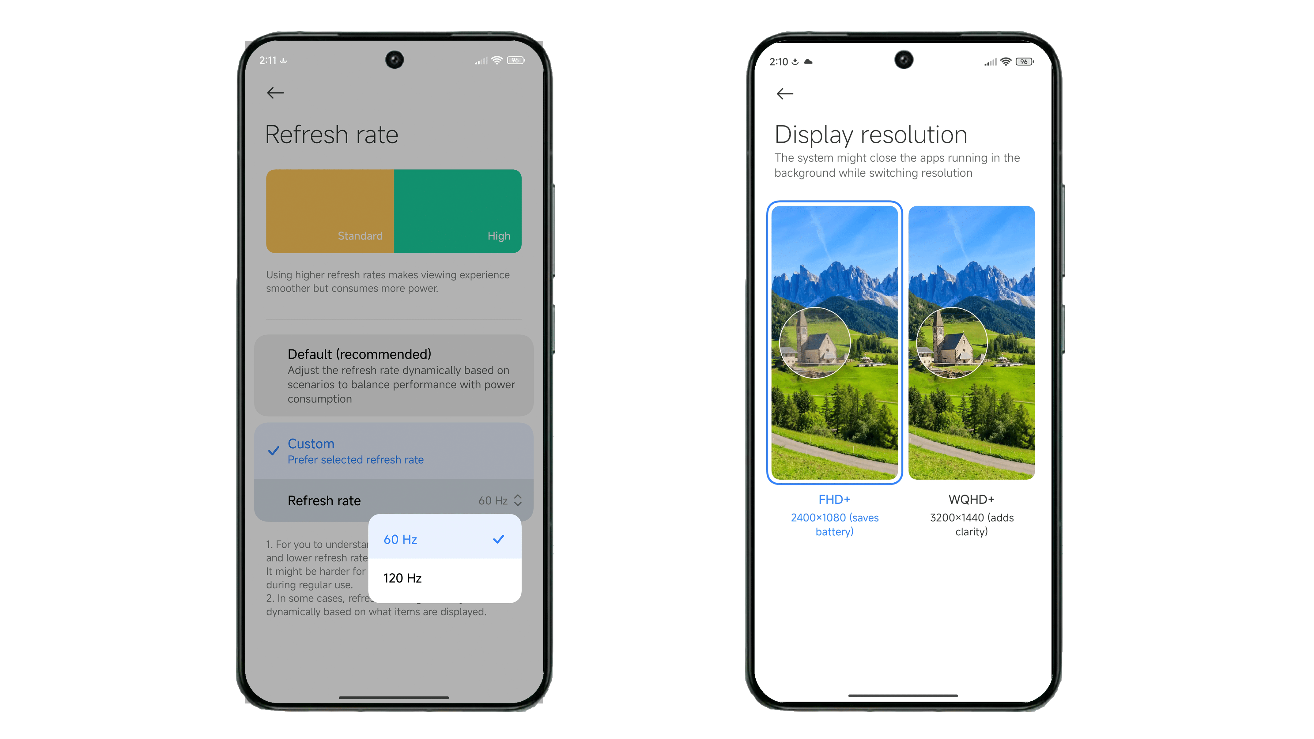 It looks like your phone resolution can now be adjusted...