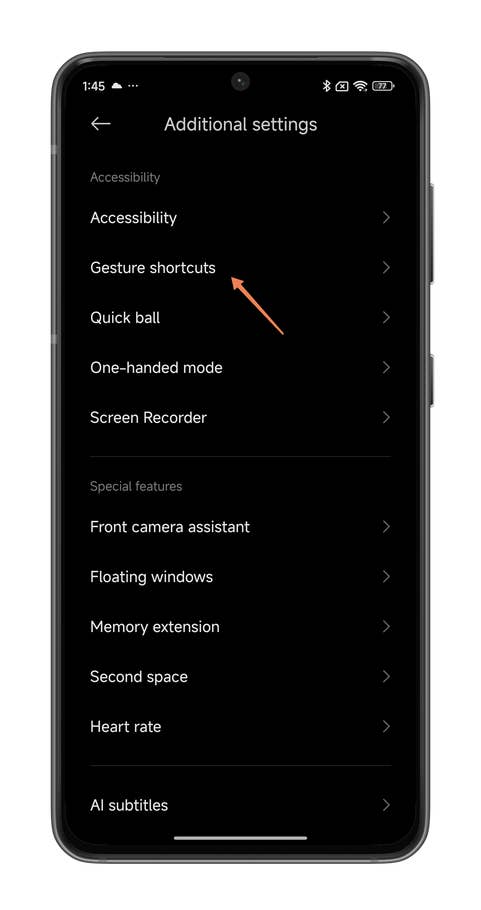 HyperOS screenshots showing how to use the Back tap feature on your Xiaomi smartphone.